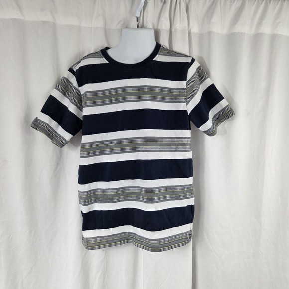 wonder nation Other - Wonder Nation Shirt Kids Size M White Striped Crew Neck Short Sleeve Tee Top